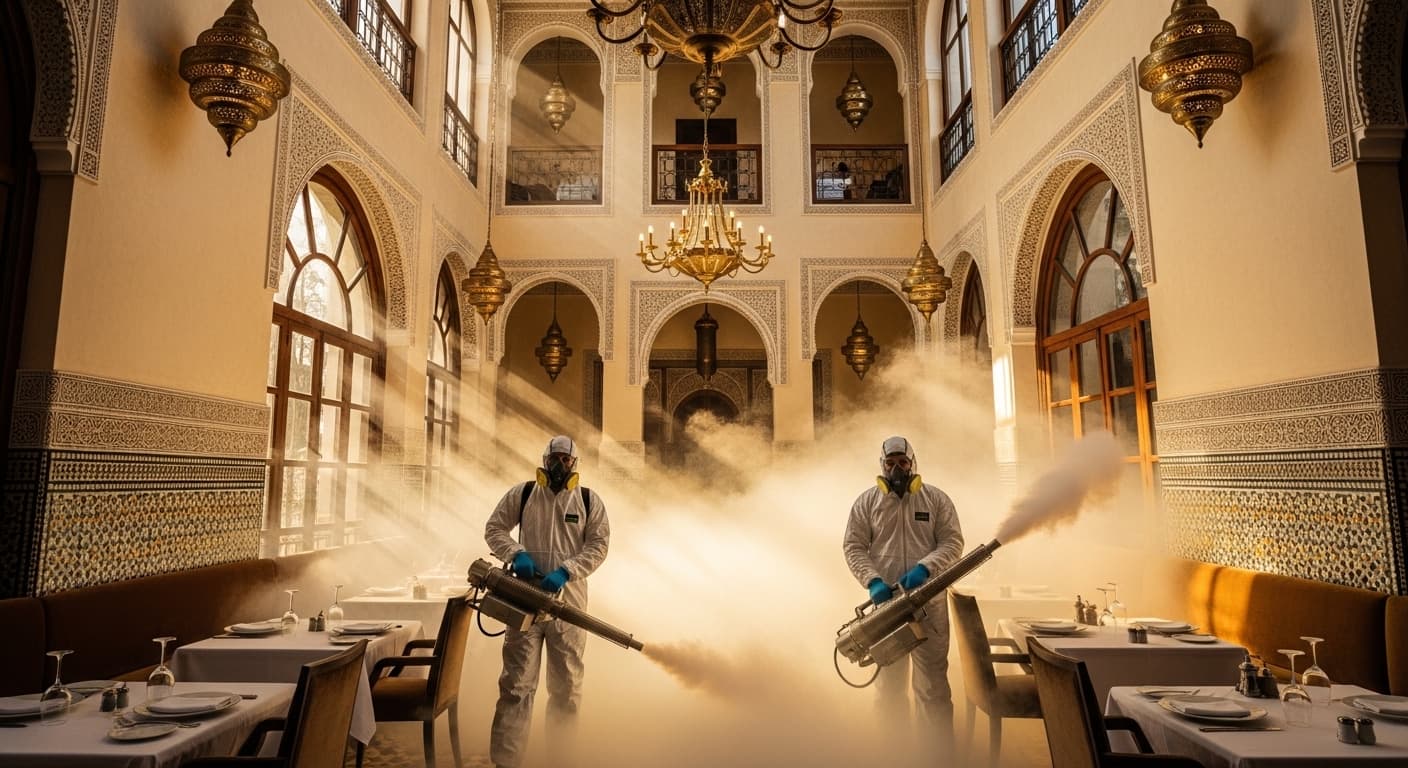 Désinfection professionnelle de restaurant
